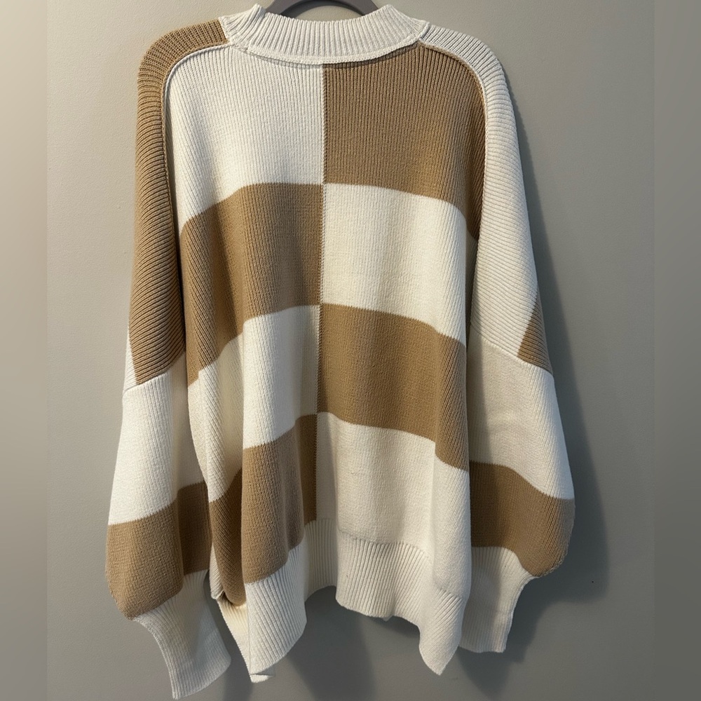 Free People Easy Street Tunic Sweater Oversized Cotton Blend Size Small NWT - Picture 6 of 9